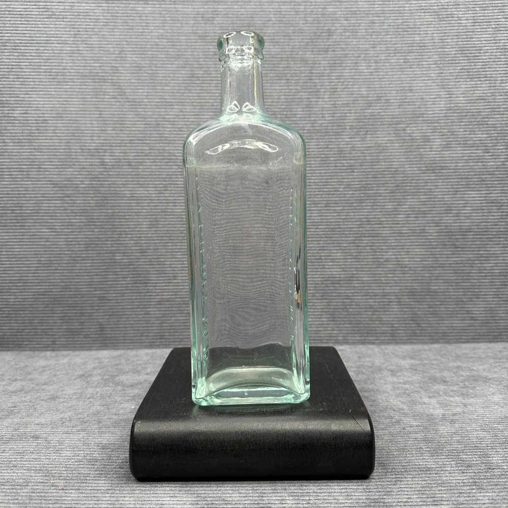 Antique RV Pierce MD Buffalo NY Aqua Glass Medicine Bottle Apothecary 8.25 inch‎